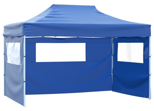 Sklopivi Šator s 3 Panela 3x4,5 m Krem Plavi - Plava / N/A