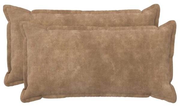 Presvlaka za jastuk 2 pcs HOUTEN Sivosmeđa 40 x 70 cm - Sivosmeđa 40 x 70 cm 2