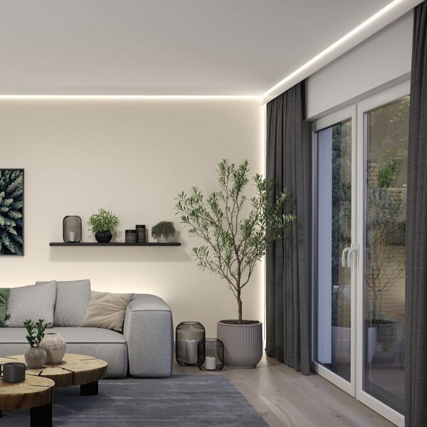 Paulmann MaxLED 1000 LED traka početnički komplet, 5 m, 2700 K, prigušiva, Metalik, Dnevni boravak/blagovaonica, Plastika