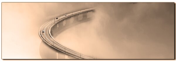 Slika na platnu - Most u magli - panorama 5275FA (105x35 cm)