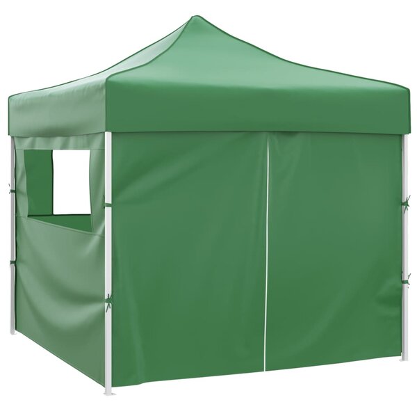 Zeleni sklopivi šator 3 x 3 m s 4 zida - Zelena / N/A