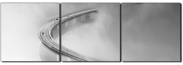 Slika na platnu - Most u magli - panorama 5275QB (90x30 cm)