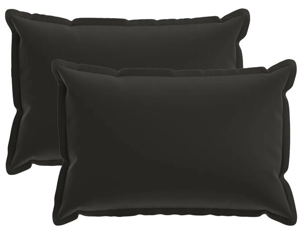 Jastuk s jastukom HOUTEN 2 kom. Crna Poliester - Crna 30 x 50 cm 2