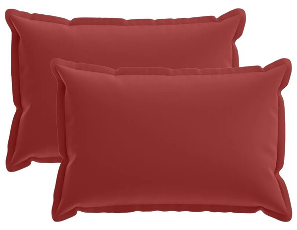 Jastuk s jastukom HOUTEN 2 kom. Vinska crvena Poliester - boja crnog vina 30 x 50 cm 2