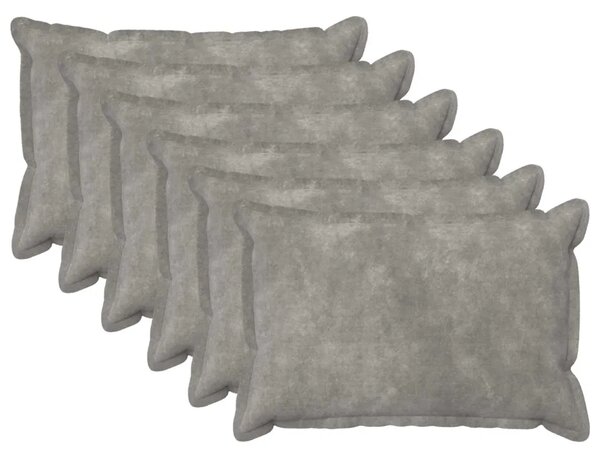 Presvlaka za jastuk 6 pcs HOUTEN Svjetlosiva 30 x 50 cm - Svjetlosiva 30 x 50 cm 6