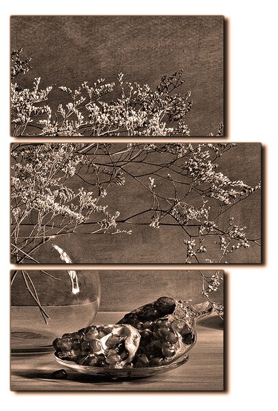 Slika na platnu - Mrtva priroda - grana i šipak - pravokutnik 7274FD (90x60 cm)
