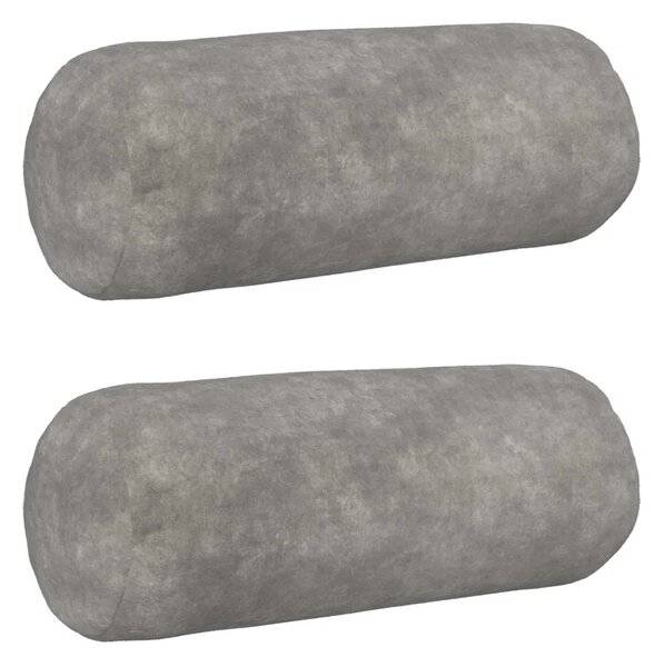 Presvlaka za jastuk 2 pcs HEERLEN Svjetlosiva Ø 15 x 40 cm - Svjetlosiva Ø 15 x 40 cm 2