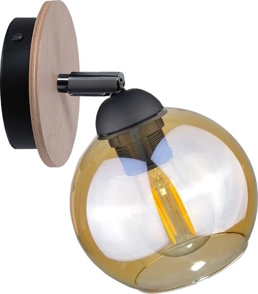 Zidna reflektorska svjetiljka THEA WOOD 1xE27/60W/230V