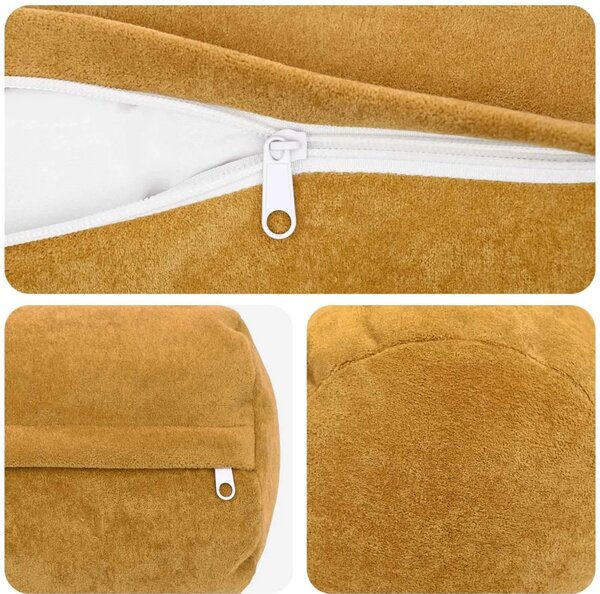 Presvlaka za jastuk 2 pcs HEERLEN Žuta Ø 15 x 40 cm - Žuta Ø 15 x 40 cm 2
