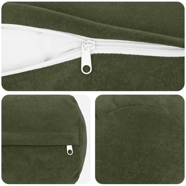 Presvlaka za jastuk 6 pcs HEERLEN Zelena Ø 15 x 40 cm - Zelena Ø 15 x 40 cm 6