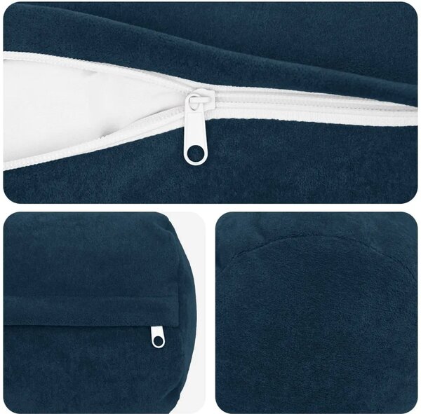 Presvlaka za jastuk 2 pcs HEERLEN Plava Ø 15 x 40 cm - Plava Ø 15 x 40 cm 2