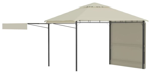 Sjenica s dvostrukim produžnim krovom 3x3x2,75 m krem 180g/m² - Krema / N/A