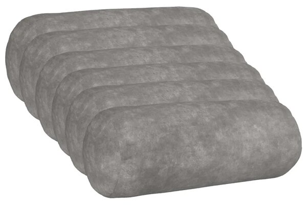 Presvlaka za jastuk 6 pcs HEERLEN Svjetlosiva Ø 15 x 40 cm - Svjetlosiva Ø 15 x 40 cm 6