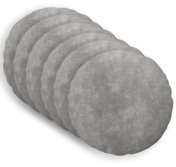 Presvlaka za jastuk 6 pcs HEERLEN Svjetlosiva Ø 30 cm - Svjetlosiva Ø 30 cm 6