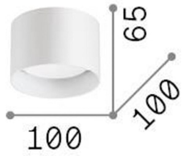 Ideal lux Ideal Lux Downlight Spike Round, bakrene boje, aluminij, Ø 10 cm, Bakar, Dnevni boravak/blagovaonica, Metal