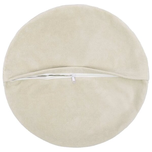 Presvlaka za jastuk 6 pcs HEERLEN Krem Ø 40 cm Mikrofibra Flis - Krem Ø 40 cm 6