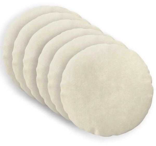 Presvlaka za jastuk 6 pcs HEERLEN Krem Ø 40 cm Mikrofibra Flis - Krem Ø 40 cm 6