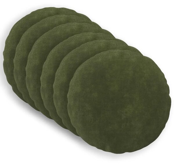 Presvlaka za jastuk 6 pcs HEERLEN Zelena Ø 40 cm - Zelena Ø 40 cm 6