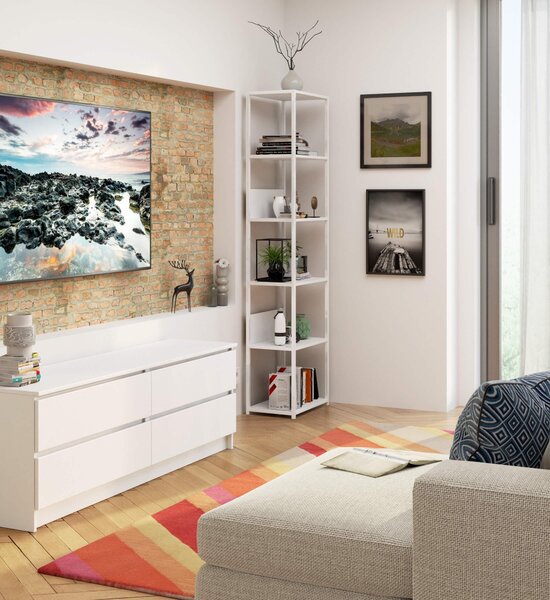 Zondo.hr Regal Loriana II (bijela). Akcija -10%. 1128778