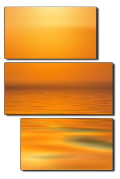 Slika na platnu - Mirno more na zalasku sunca - pravokutnik 7280D (90x60 cm)