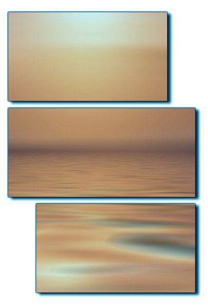 Slika na platnu - Mirno more na zalasku sunca - pravokutnik 7280FD (90x60 cm)