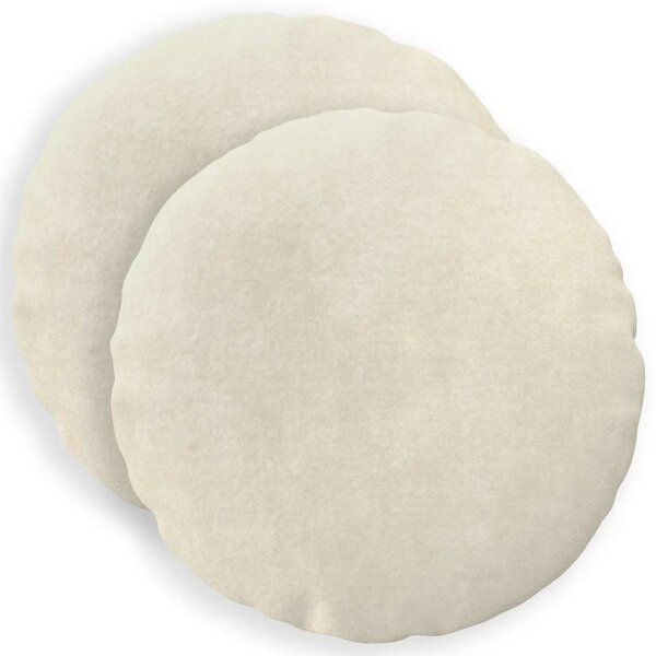 Presvlaka za jastuk 2 pcs HEERLEN Krem Ø 30 cm Mikrofibra Flis - Krem Ø 30 cm 2