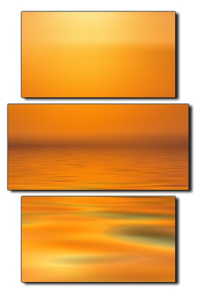 Slika na platnu - Mirno more na zalasku sunca - pravokutnik 7280C (90x60 cm)