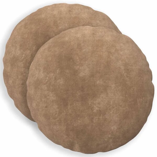 Presvlaka za jastuk 2 pcs HEERLEN Sivosmeđa Ø 30 cm - Sivosmeđa Ø 30 cm 2
