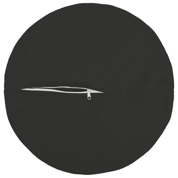 Jastuk s jastukom HEERLEN 2 kom. Crna Poliester - Crna Ø 50 cm 2