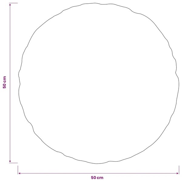 Jastuk s jastukom HEERLEN 6 kom. Tamnosiva Baršun - Tamnosiva Ø 50 cm 6