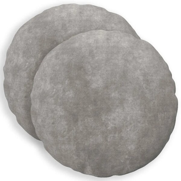 Presvlaka za jastuk 2 pcs HEERLEN Svjetlosiva Ø 30 cm - Svjetlosiva Ø 30 cm 2