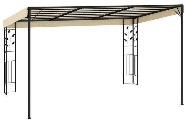 Zidna sjenica 4 x 3 x 2,5 m krem - Krema / 4 x 3 x 2.5 m