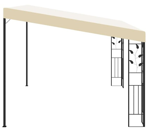 Zidna sjenica 4 x 3 x 2,5 m krem - Krema / 4 x 3 x 2.5 m