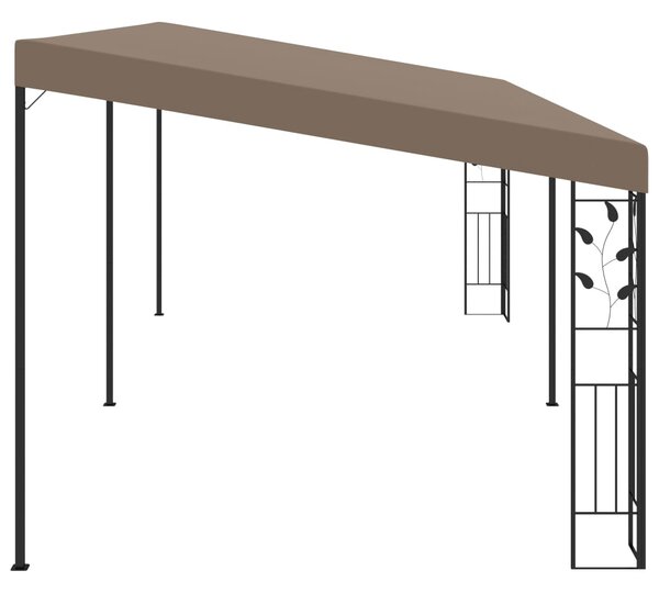 Zidna sjenica 6 x 3 x 2,5 m smeđe-siva - Tupe / 6 x 3 x 2.5 m