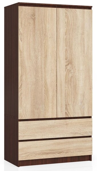 Zondo.hr Ormar za garderobu Safwan (wenge + hrast sonoma). Akcija -12%. 1128800