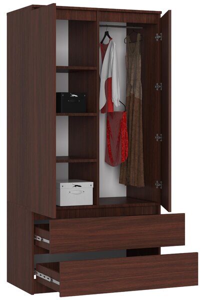 Ormar za garderobu Safwan (wenge)