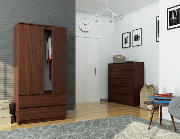 Ormar za garderobu Safwan (wenge)