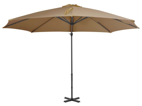 Konzolni vrtni suncobran s aluminijskim stupom 300 cm smeđesivi - Tupe / N/A