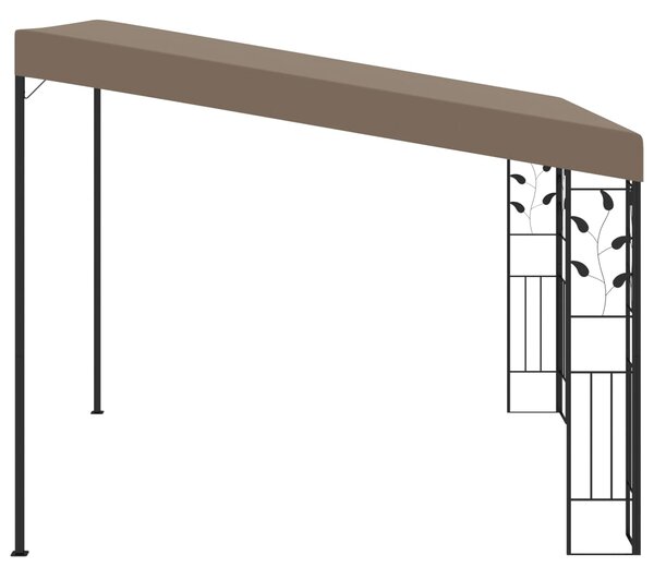 Zidna sjenica 3 x 3 x 2,5 m smeđe-siva - Tupe / 3 x 3 x 2.5 m