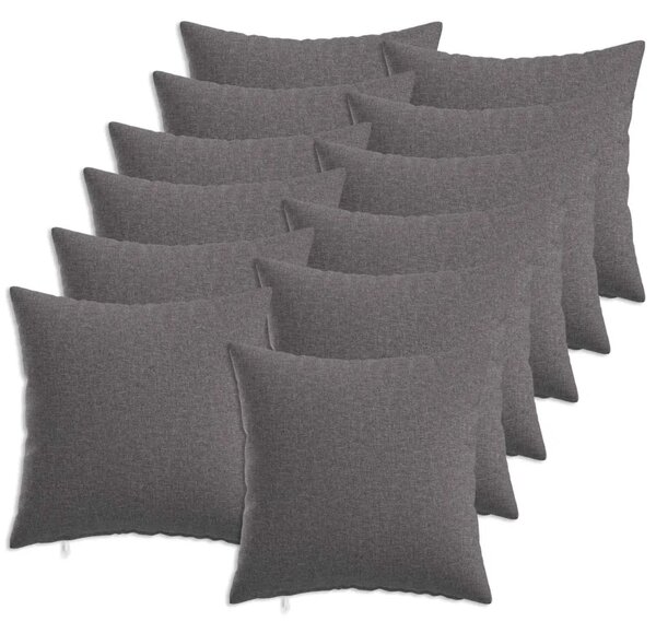 Presvlaka za jastuk 12 kom. HEERLEN Svjetlosiva 50 x 50 cm - Svjetlosiva 50 x 50 cm 12