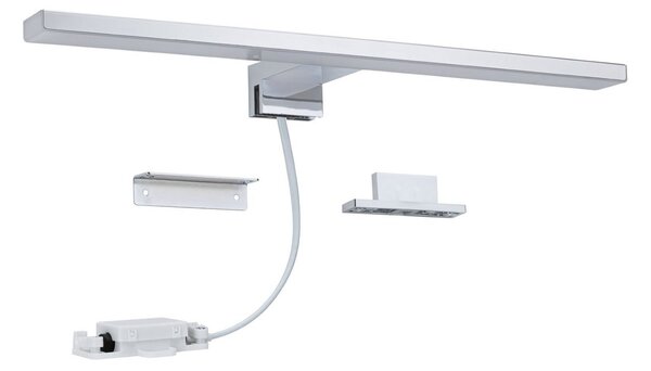 Paulmann Evie LED svjetlo za ogledalo, krom, 40 cm, IP44, Krom, kupaonica, Plastika