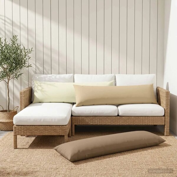 Jastuk s jastukom HEERLEN Sivosmeđa 40 x 145 cm Poliester - Sivosmeđa 40 x 145 cm 1