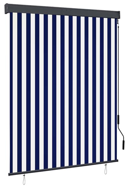 Vanjska roleta 140 x 250 cm plavo-bijela - Plava / 140 x 250 cm