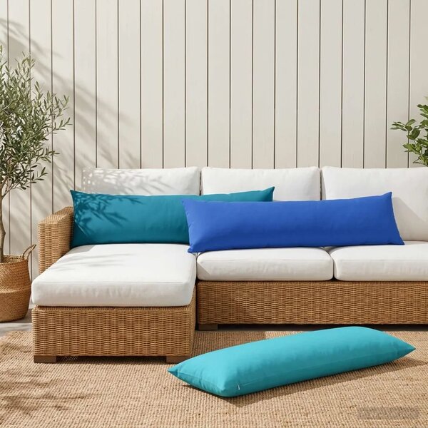 Jastuk s jastukom HEERLEN Tirkizna 40 x 145 cm Poliester - Tirkizna 40 x 145 cm 1