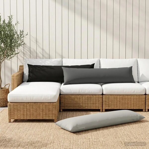 Jastuk s jastukom HEERLEN Siva 40 x 145 cm Poliester - Siva 40 x 145 cm 1
