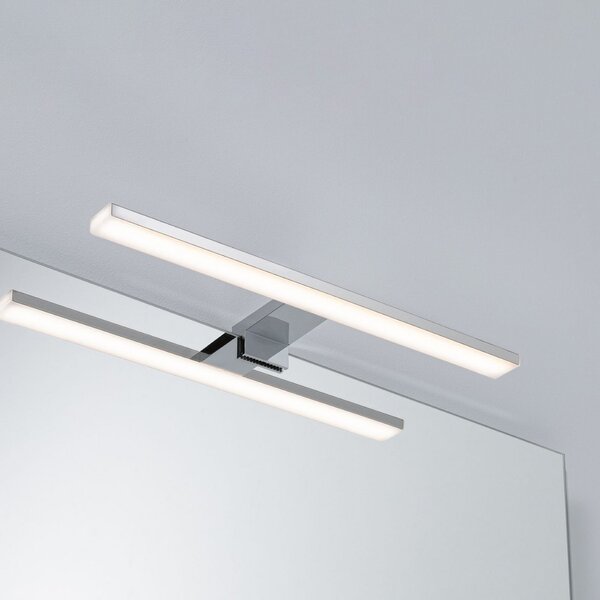 Paulmann Evie LED svjetlo za ogledalo, krom, 40 cm, IP44, Krom, kupaonica, Plastika