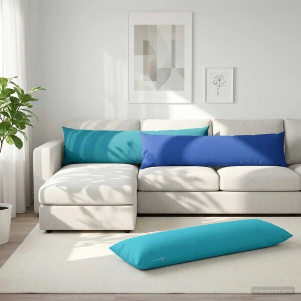 Jastuk s jastukom HEERLEN Tirkizna 40 x 145 cm Poliester - Tirkizna 40 x 145 cm 1