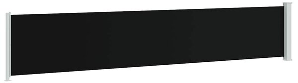 Uvlačiva bočna tenda za terasu 117 x 600 cm crna - Crna / 117 x 600 cm