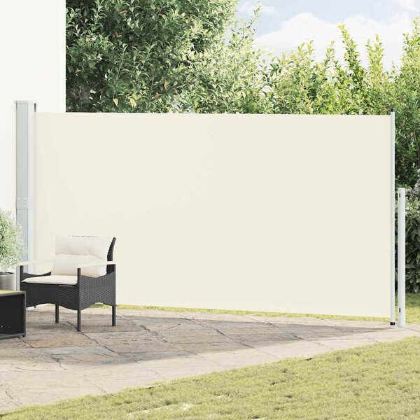 Uvlačiva bočna tenda za terasu 180 x 500 cm krem - Krema / 180 x 500 cm