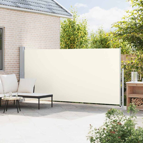 Uvlačiva bočna tenda za terasu 180 x 500 cm krem - Krema / 180 x 500 cm